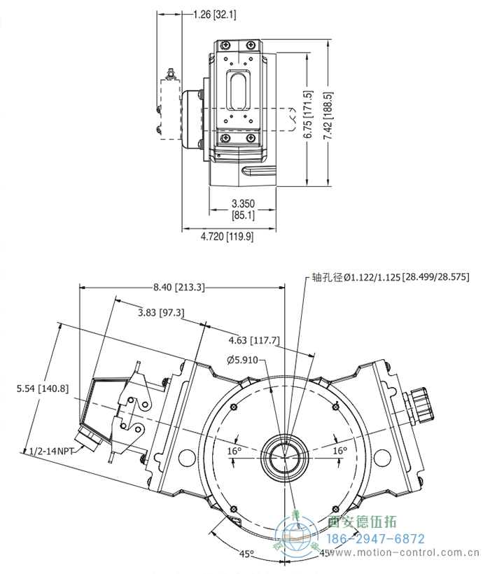 AV685磁式增量重載編碼器外形及安裝尺寸 - 西安德伍拓自動(dòng)化傳動(dòng)系統(tǒng)有限公司